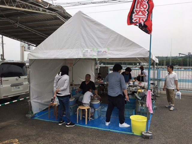 半田 ニイミ産業 超感謝祭で工房陶芸教室
